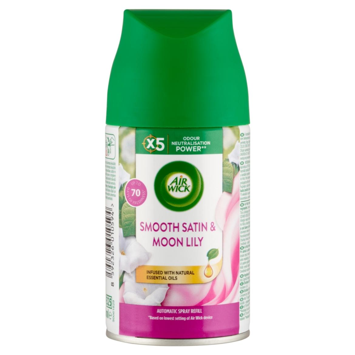 Air Wick Freshmatic Max Bársonyos szatén és éji liliom automata légfrissítő spray utántöltő