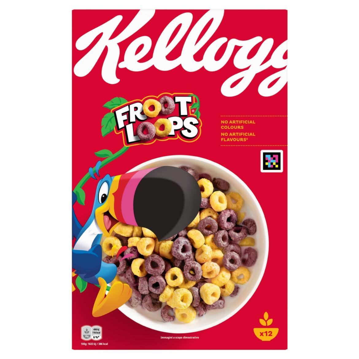 Kellogg's Unicorn Froot Loops gyümölcs ízesítésű gabonakarikák
