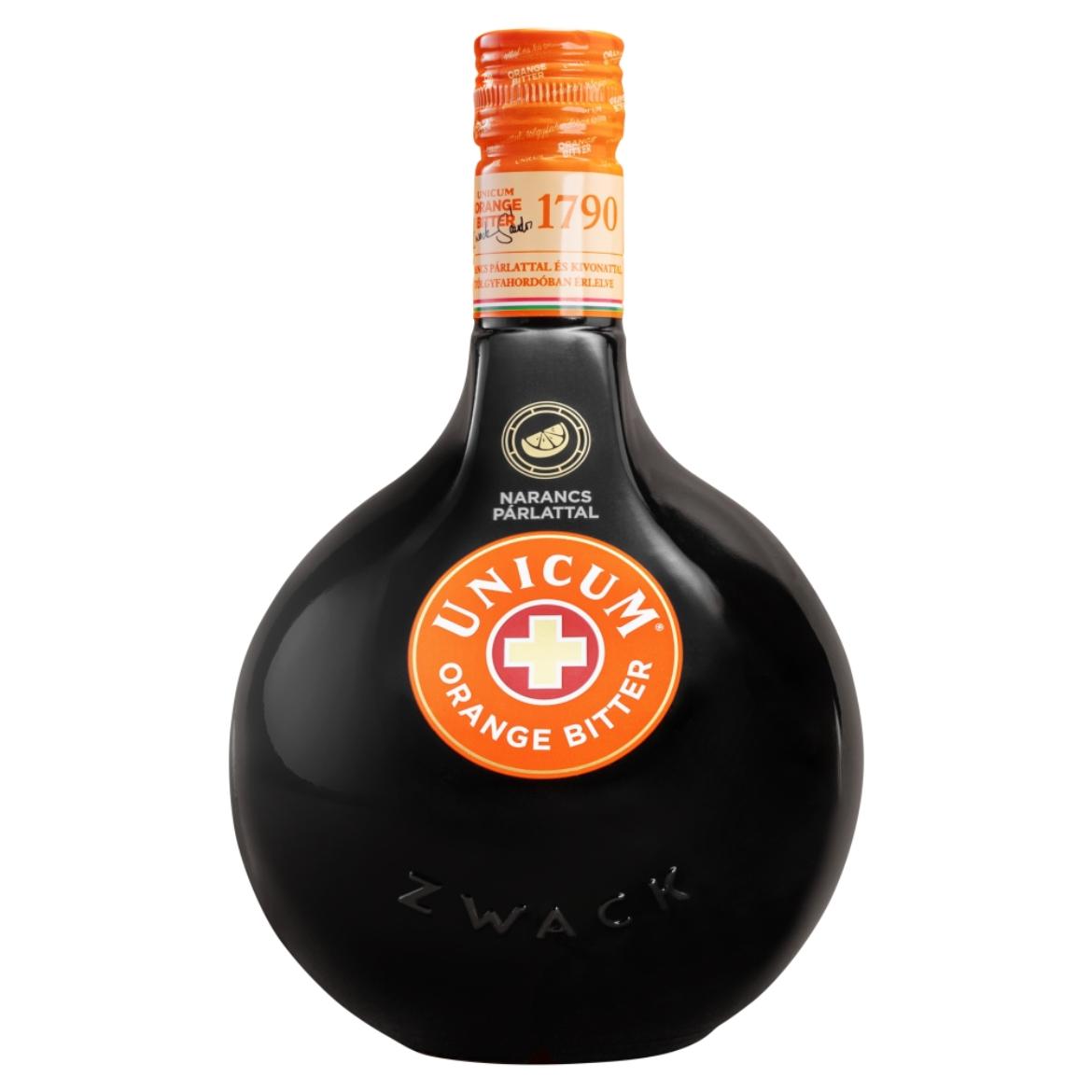 Unicum Orange Bitter gyógynövénylikőr narancs párlattal 34,5%
