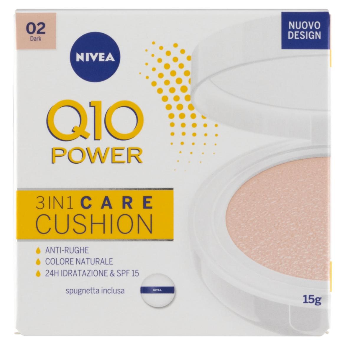 NIVEA Q10 Cushion alapozó sötétebb tónusú bőrre