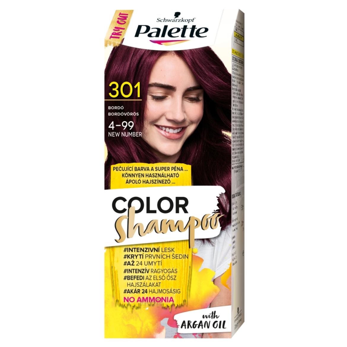 Schwarzkopf Palette Color Shampoo hajfesték 301 bordóvörös