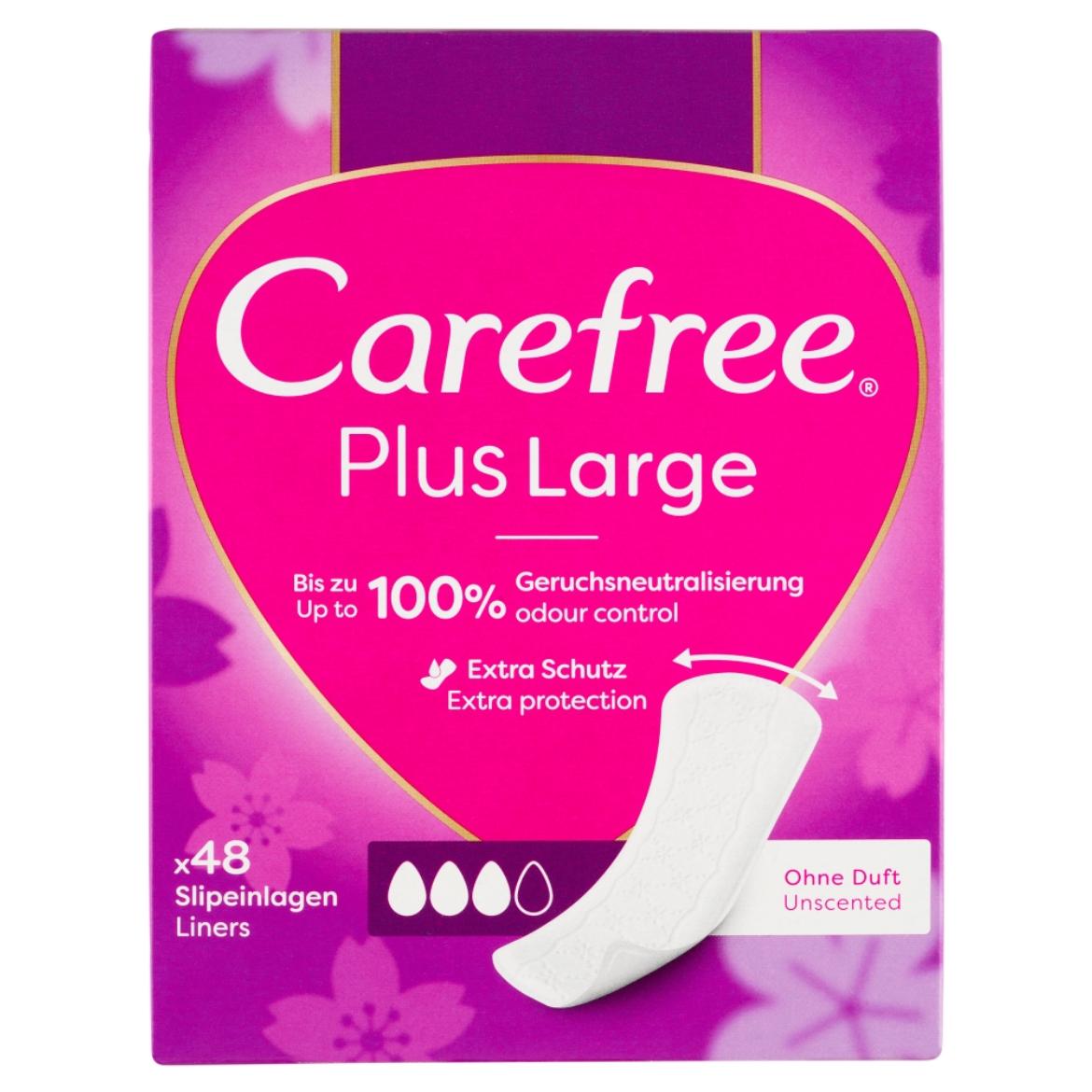 Carefree Plus Large tisztasági betét enyhe illattal 48 db