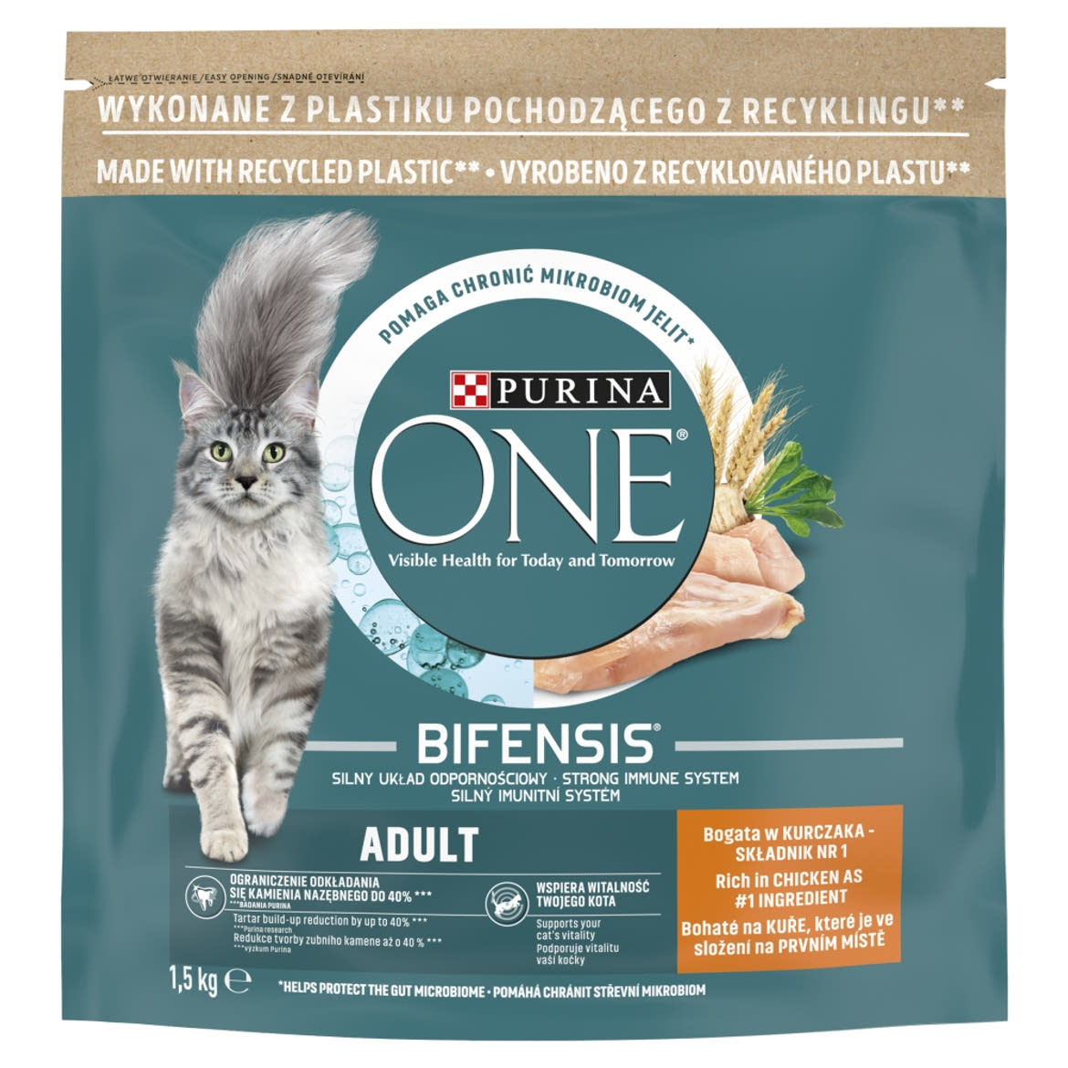 Purina One száraz macskaeledel adult csirke& gabona