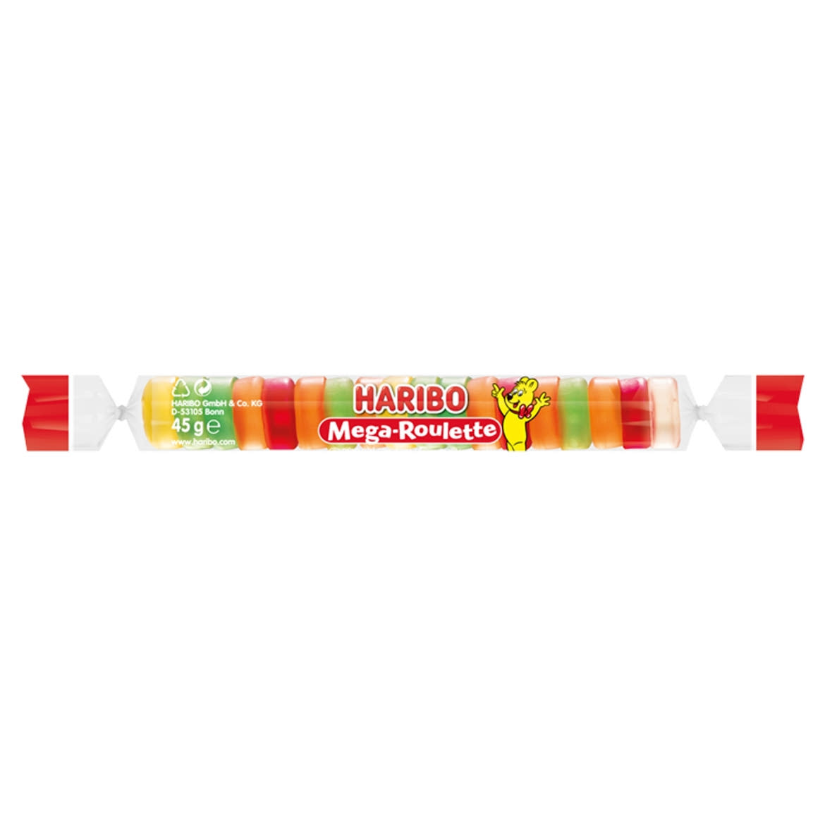 Haribo Mega-Roulette gyümölcsízű gumicukorka