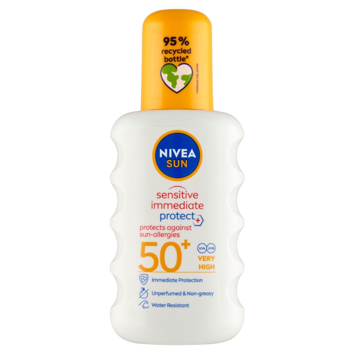 Nivea Sun napallergia elleni napozó spray F50+