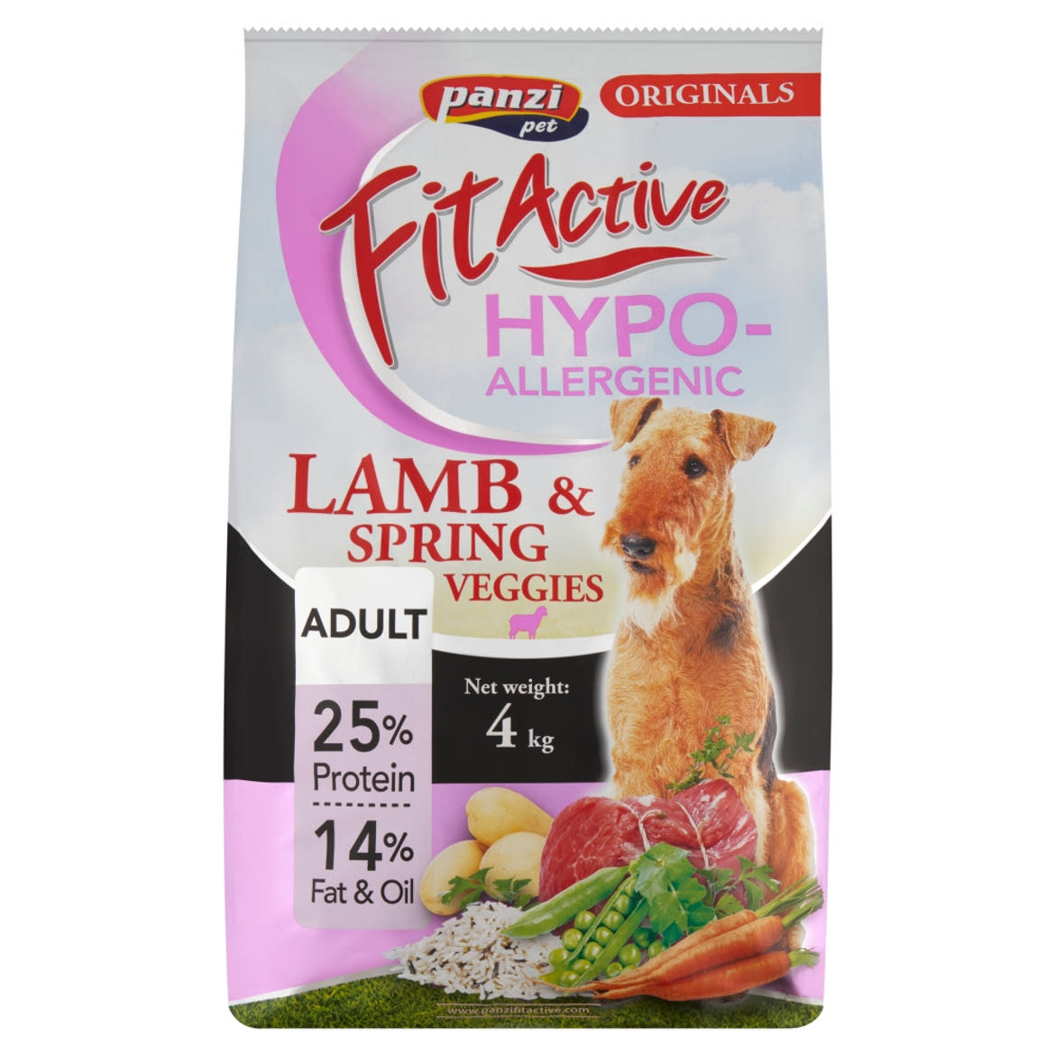 Panzi Fit Active Adult Hypoallergenic bárány teljesértékű eledel felnőtt kutyák részére
