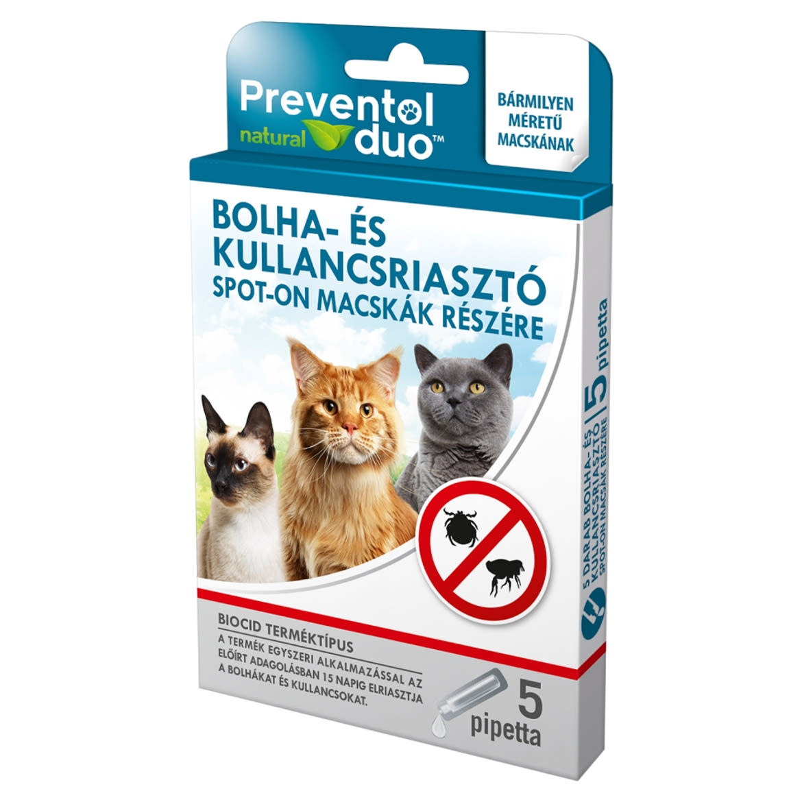 Preventol spot-on kullancs és bolha ellen macskáknak