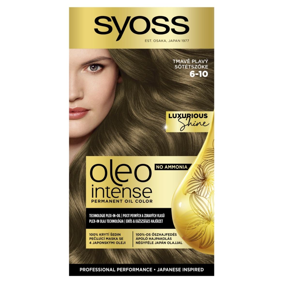 Syoss Color Oleo intenzív olaj hajfesték 6-10 sötétszőke