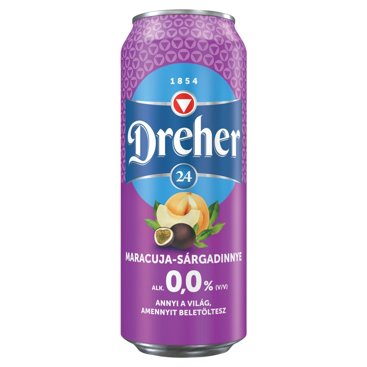 Dreher 24 alkoholmentes világos sör és maracuja-sárgadinnye ízű ital keveréke