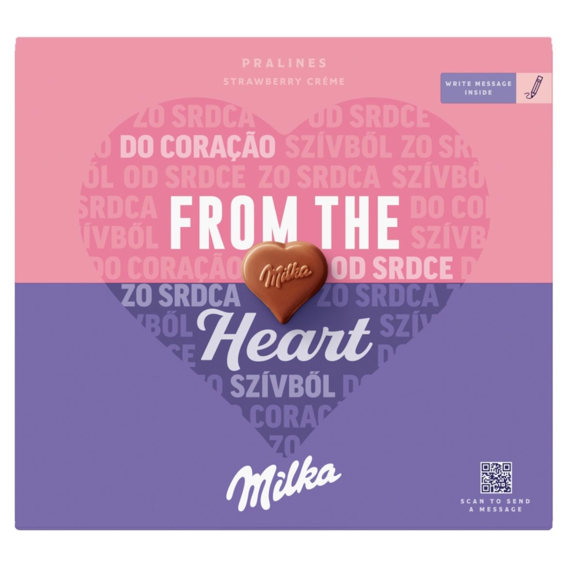 Milka I love Milka alpesi tejcsokoládé praliné epres töltelékkel