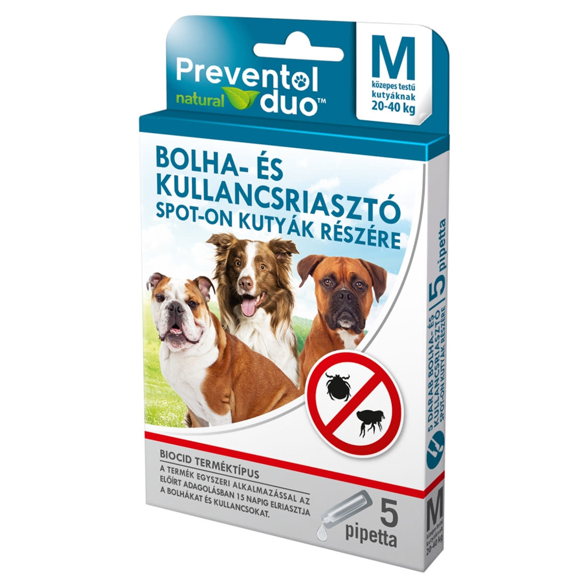 Preventol spot-on kullancs és bolha ellen kutyáknak 20-40kg M