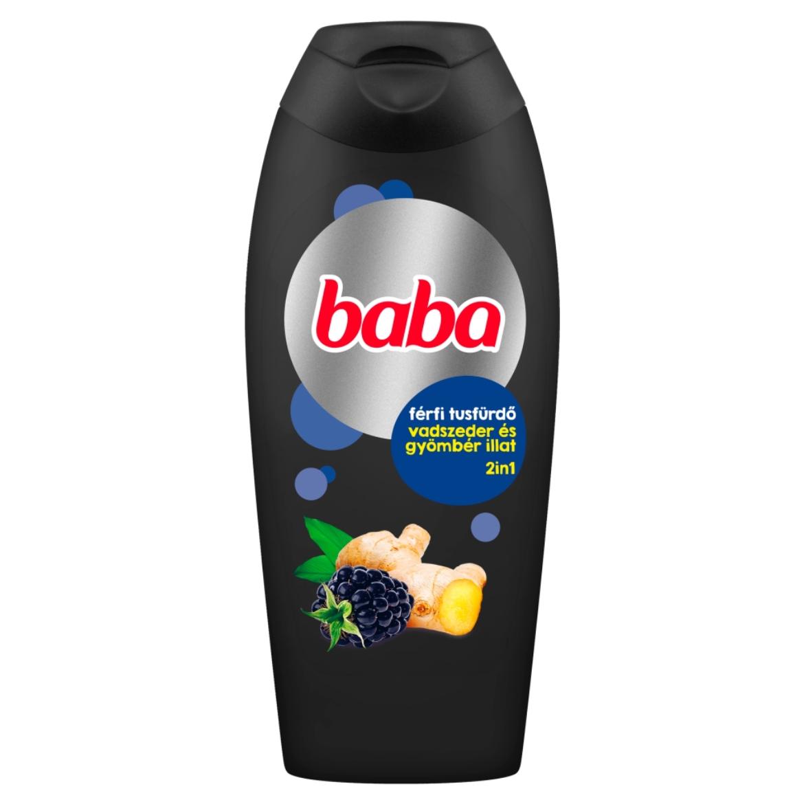 Baba 2in1 vadszeder és gyömbér férfi tusfürdő