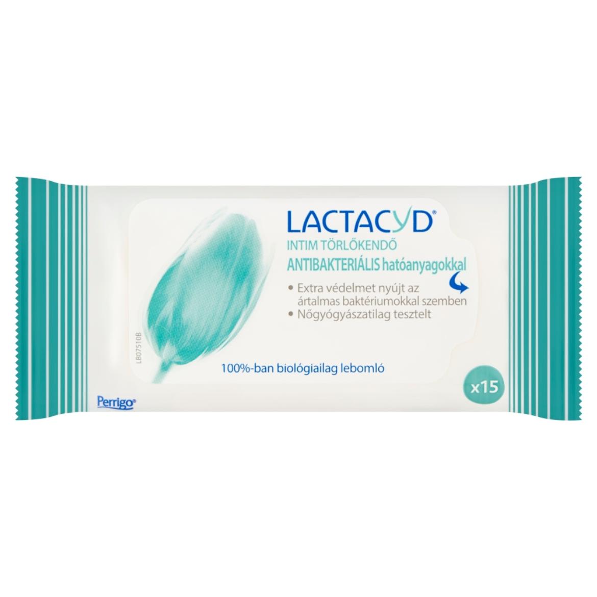 Lactacyd intim törlőkendő antibakteriális hatóanyagokkal