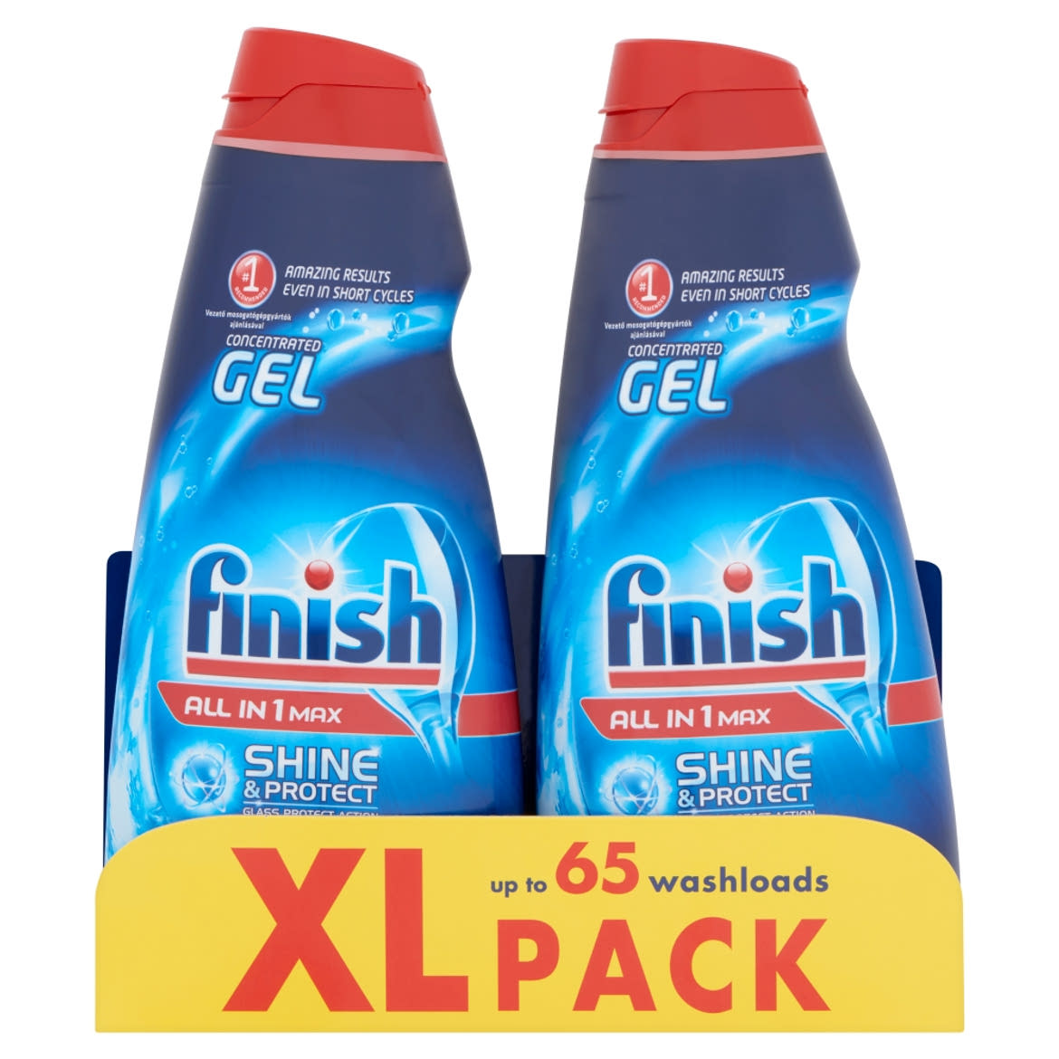 Finish All in 1 Max Shine & Protect gépi mosogatógél 2 x