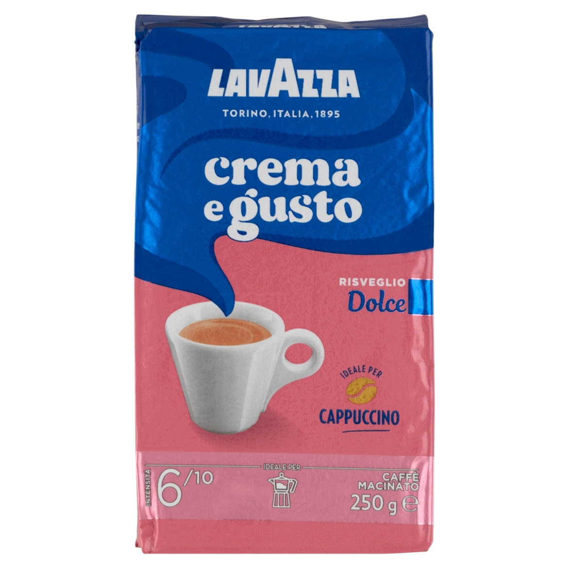 Lavazza Crema e Gusto Dolce lágy pörkölésű őrölt kávé