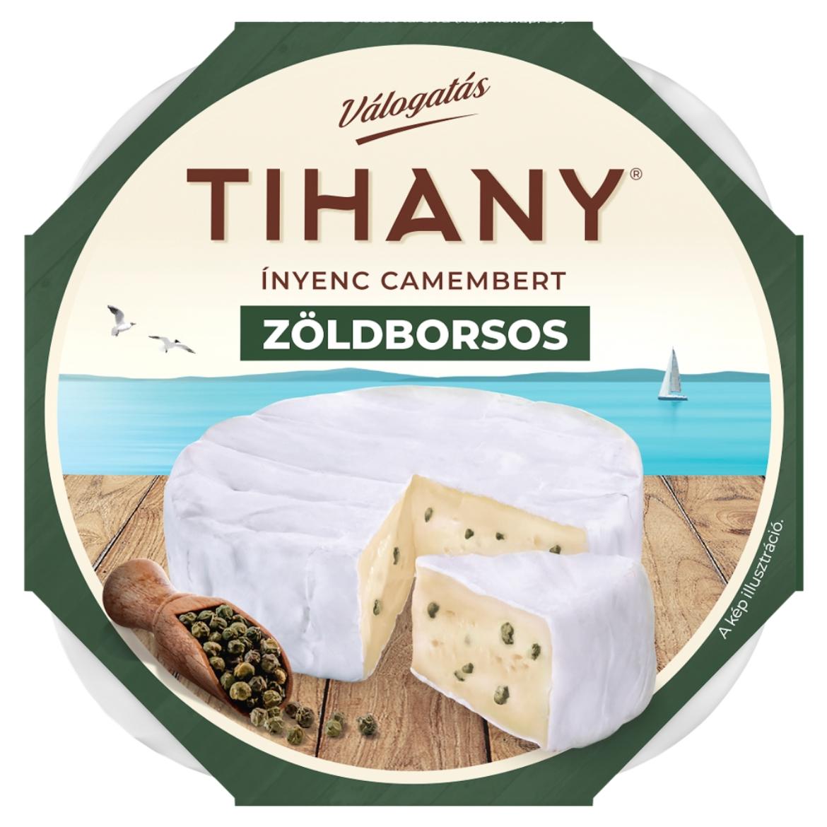 Tihany Válogatás Ínyenc Camembert zöldborsos zsírdús lágy sajt