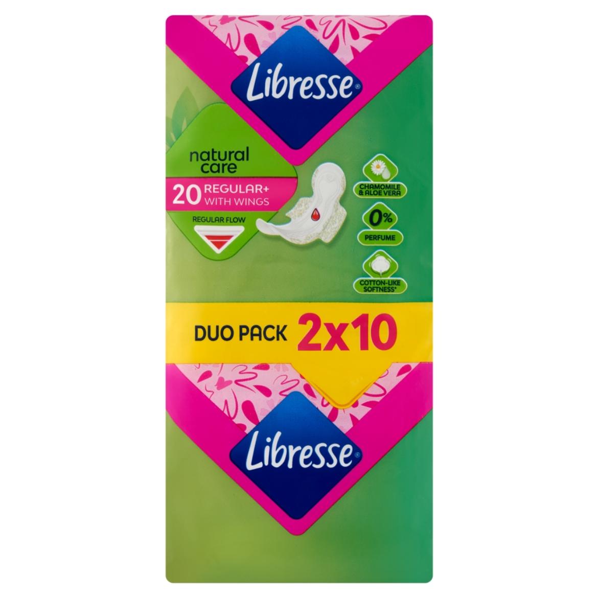 Libresse Regular+ Natural Care szárnyas egészségügyi betét