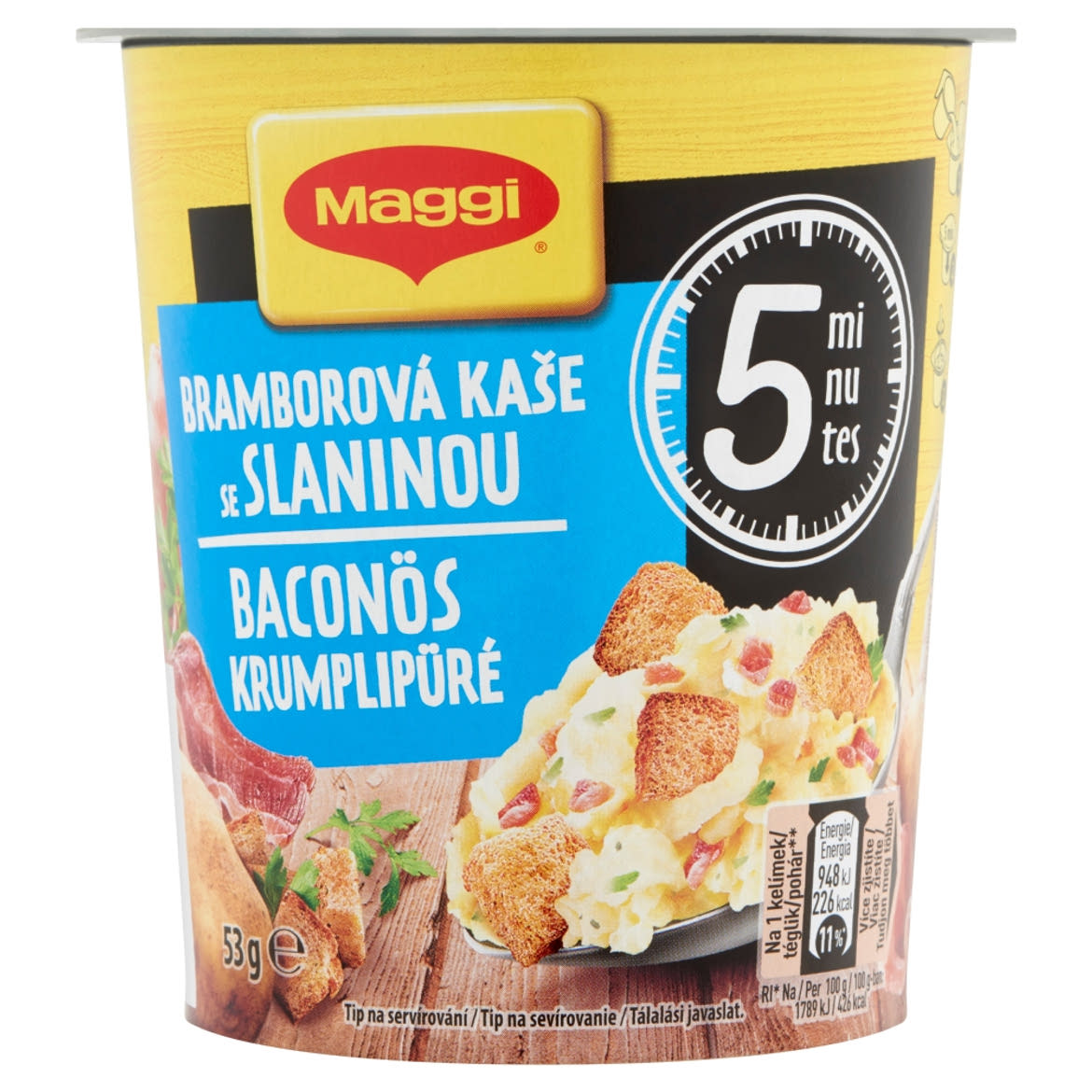 Maggi baconös krumplipüré