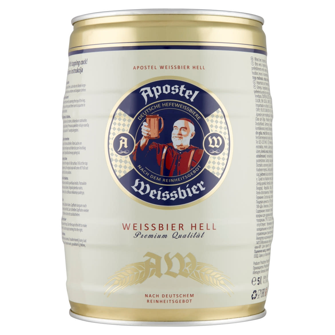 Apostel Weissbier szűretlen világos búzasör 5,3%