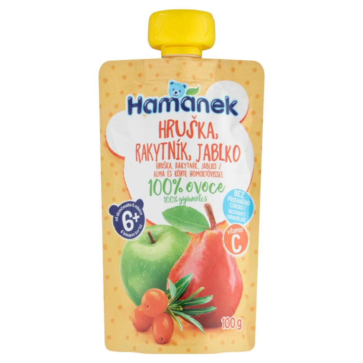 Hame alma-körte-honoktövis gyümölcspüré -
