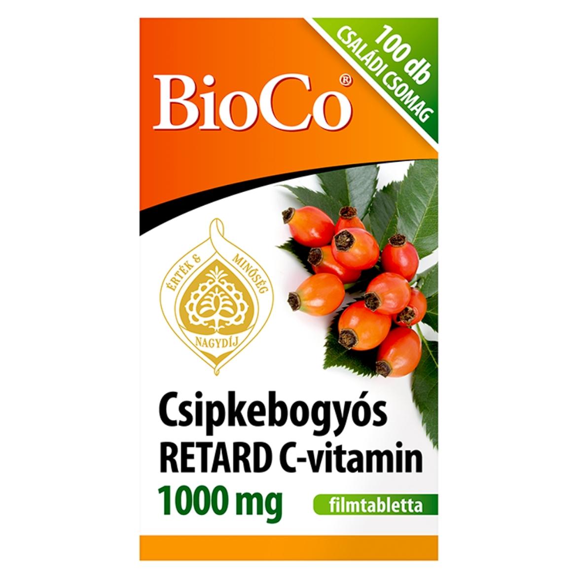 BioCo Csipkebogyós Retard C-vitamin 1000 mg Családi csomag filmtabletta