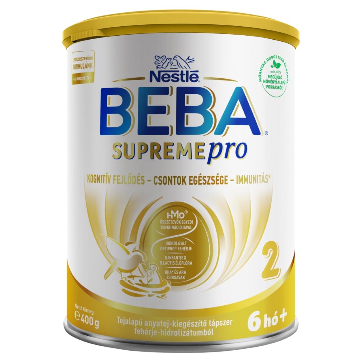 BEBA Supremepro 2 tejalapú anyatej-kiegészítő tápszer fehérje-hidrolizátumból 6 hónapos kortól
