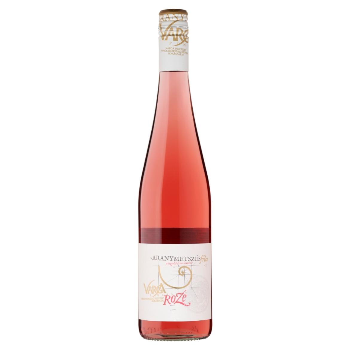 Varga Aranymetszés Friss Balatoni Rozé száraz rozé tájbor 11,5% 0,75 l