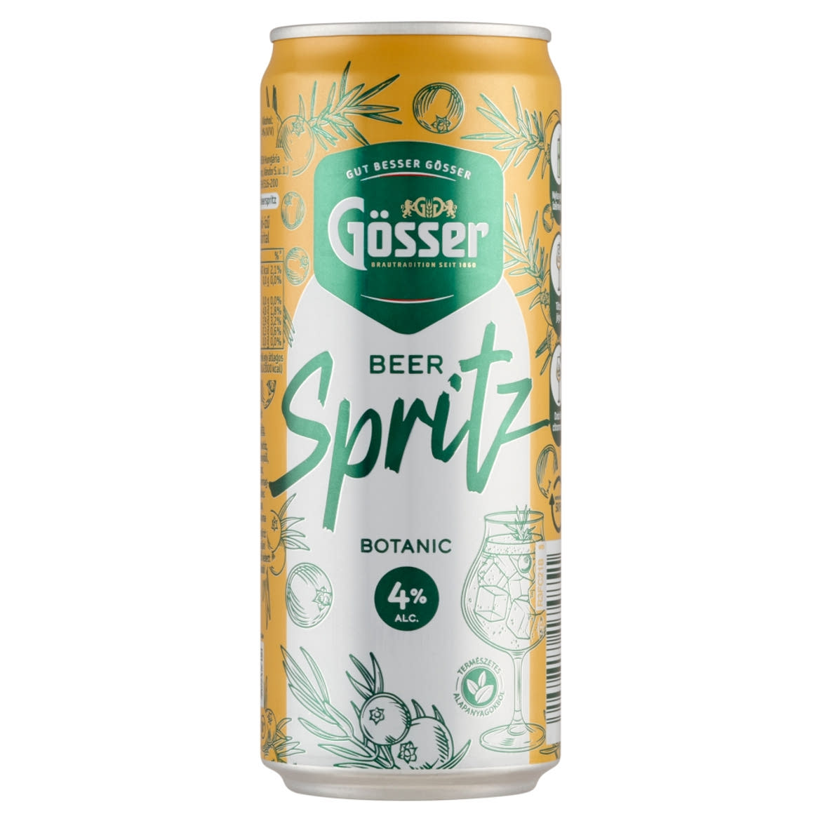 Gösser Spritz borókabogyó-ízű alkoholos sörital 4%