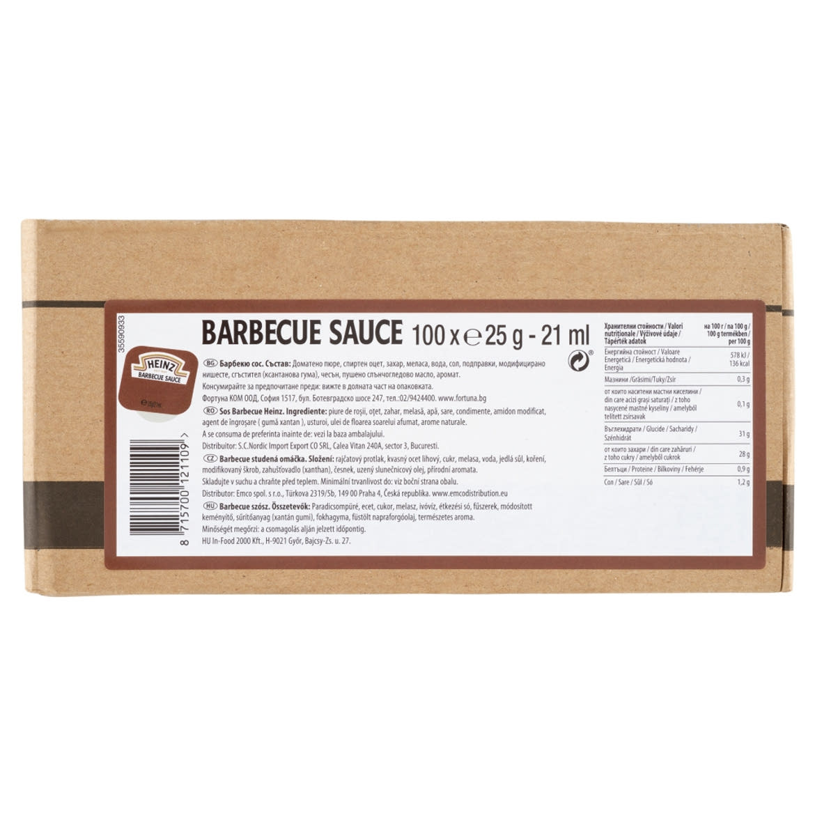 Heinz barbecue szósz 100 x