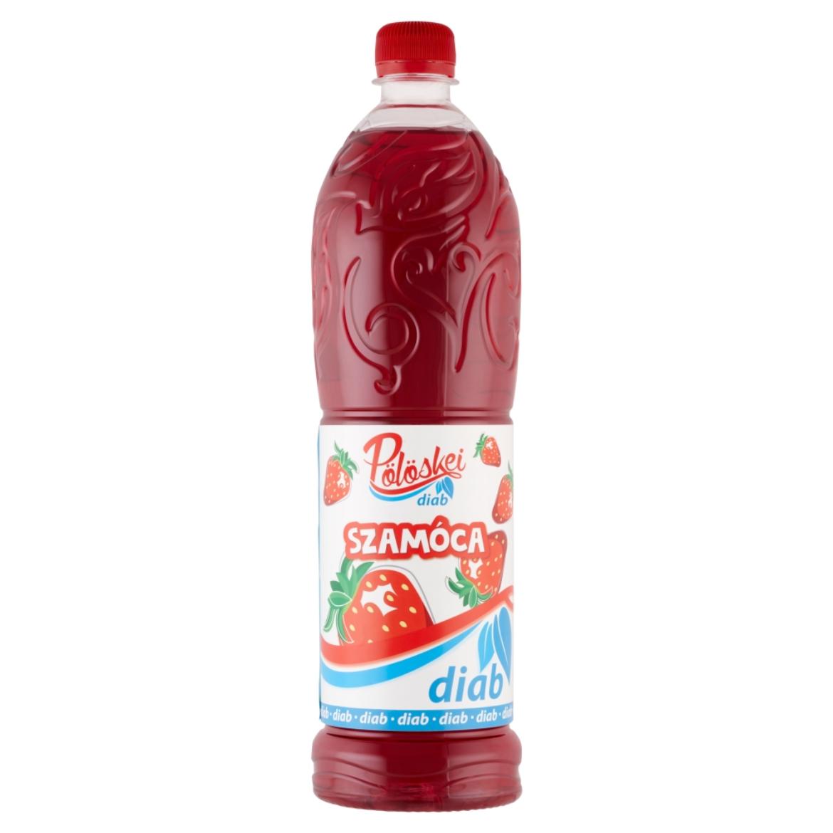 Pölöskei Diab szamóca ízű szörp édesítőszerekkel
