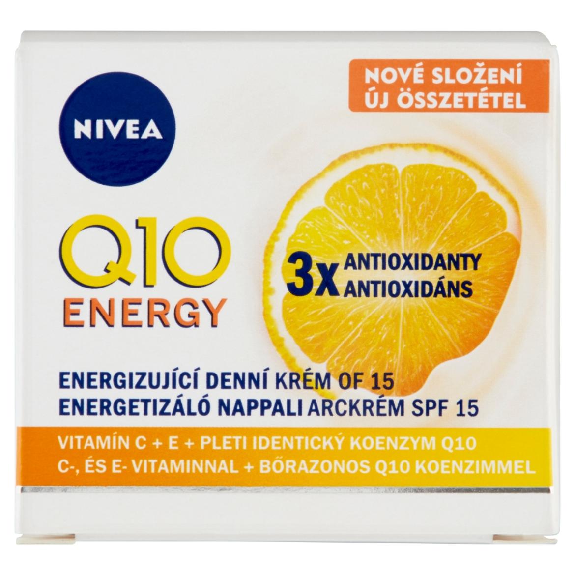 NIVEA Q10 Energy ránctalanító energetizáló nappali arckrém SPF 15