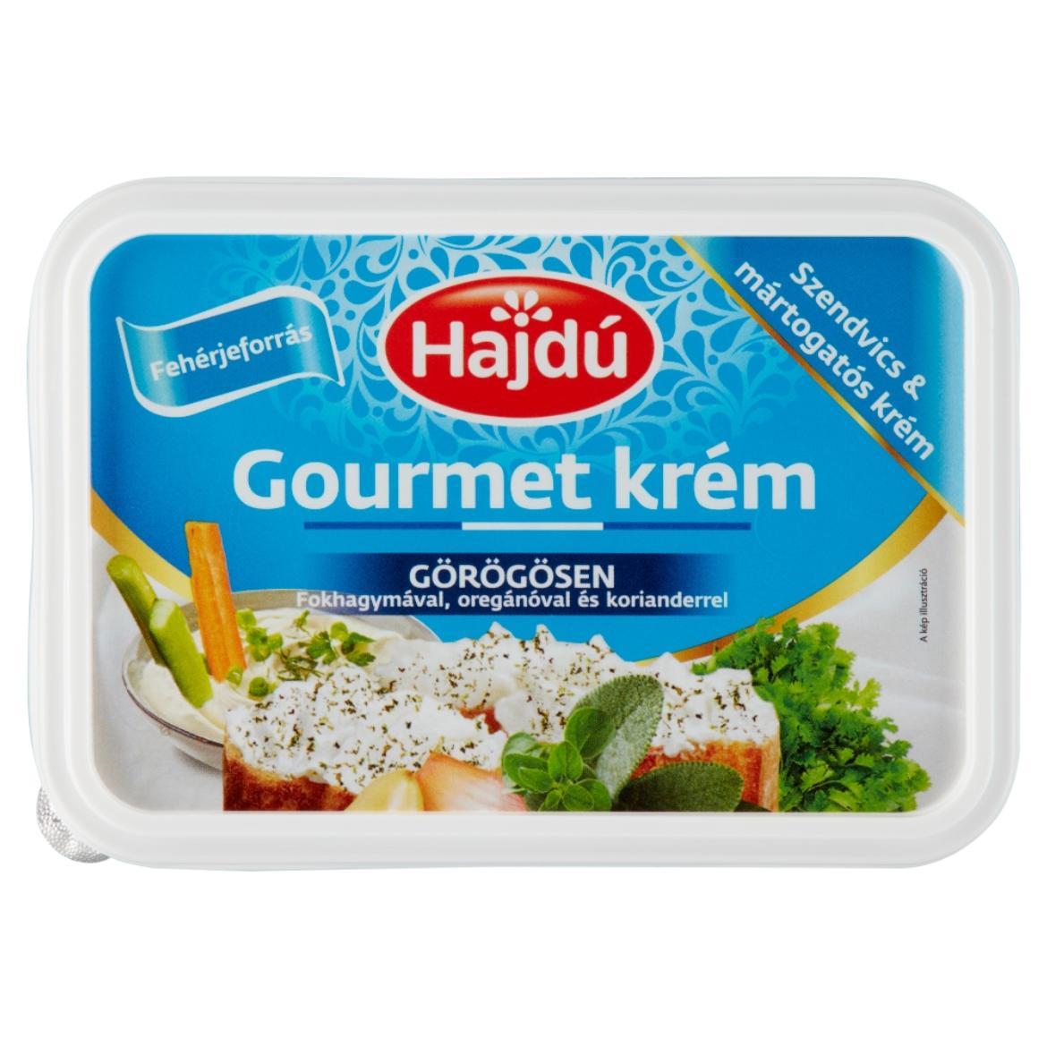 Hajdú gourmet krém görögösen fokhagymával, oregánóval és korianderrel