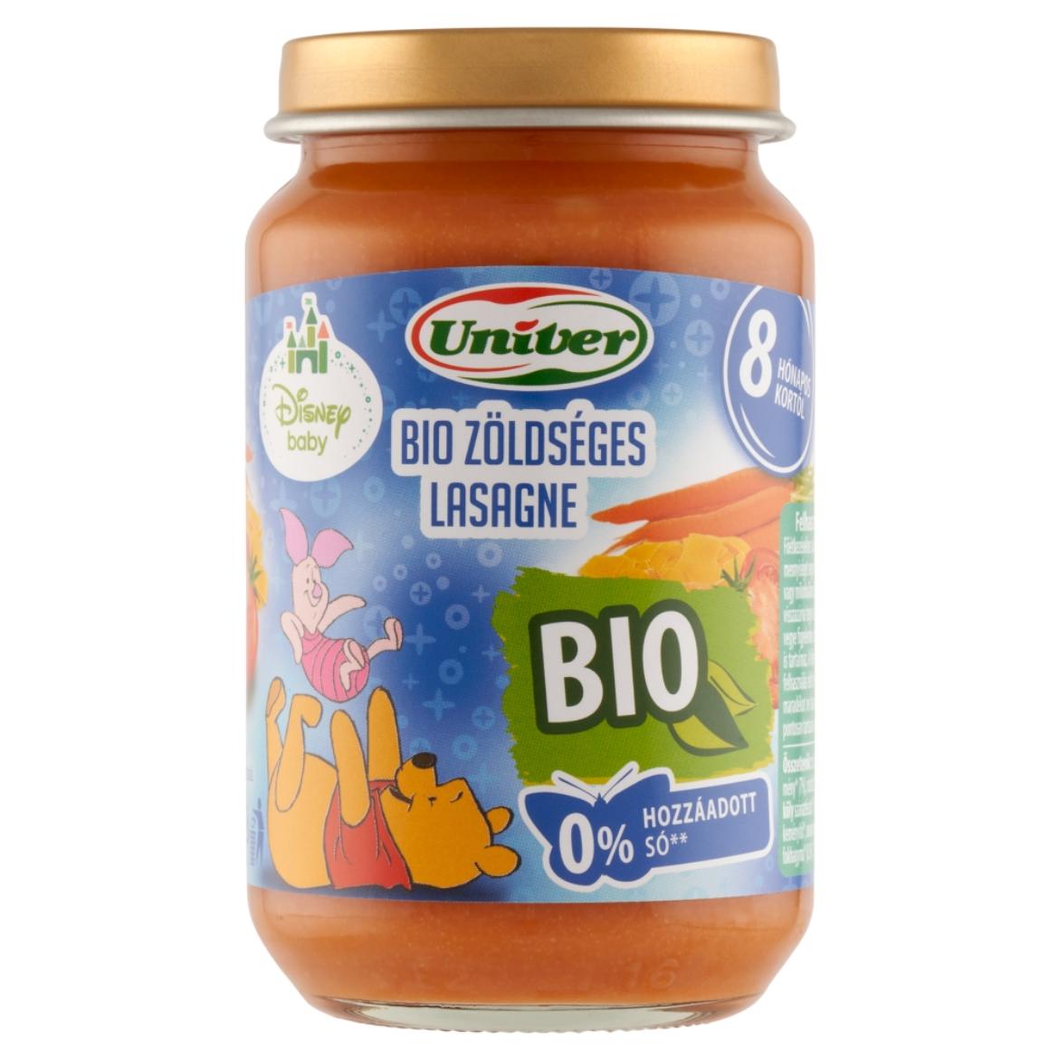 Univer Disney Baby bio zöldséges lasagne bébiétel 8 hónapos kortól