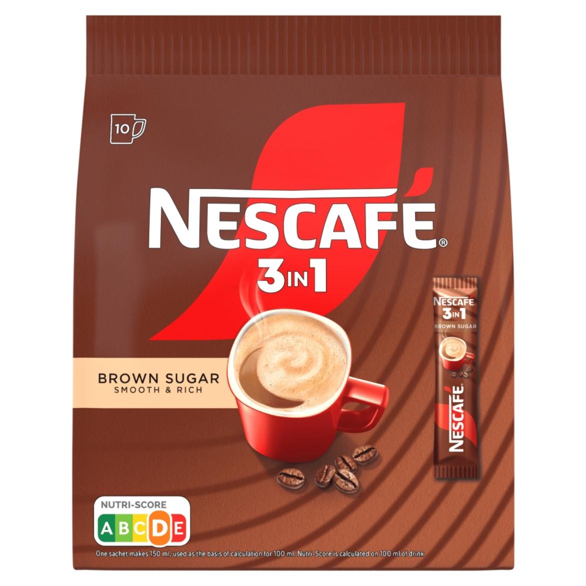 Nescafé 3in1 Brown Sugar azonnal oldódó kávéspecialitás barnacukorral 10 x 16,5 g