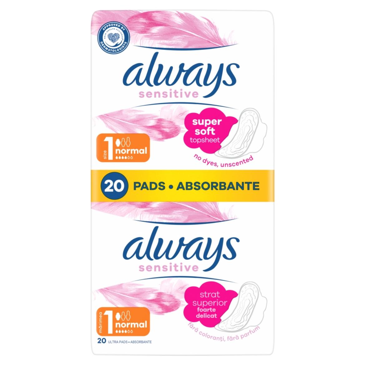 Always Ultra Sensitive Normal Plus Egészségügyi Betét (1-es Méret)