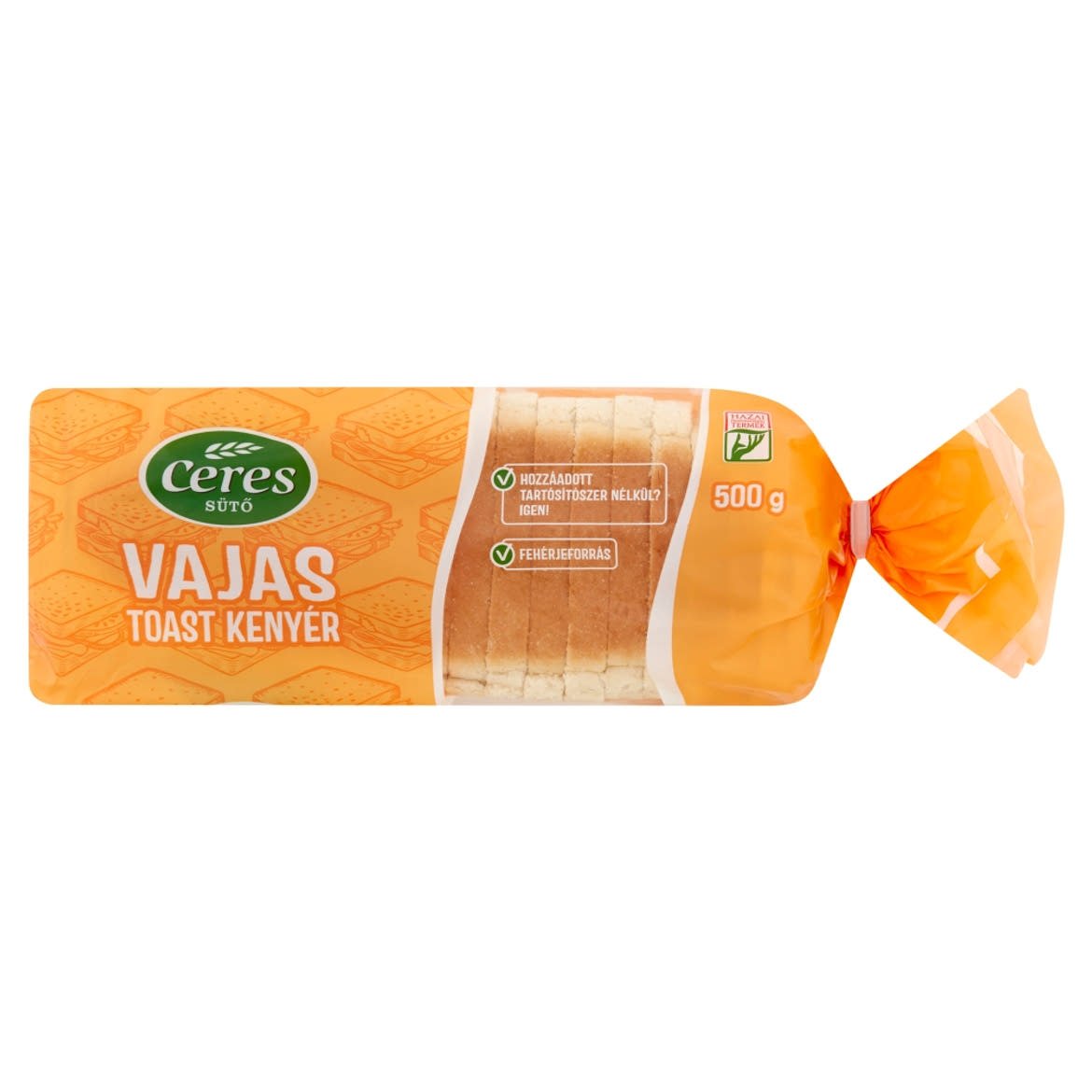 Ceres vajas toast kenyér