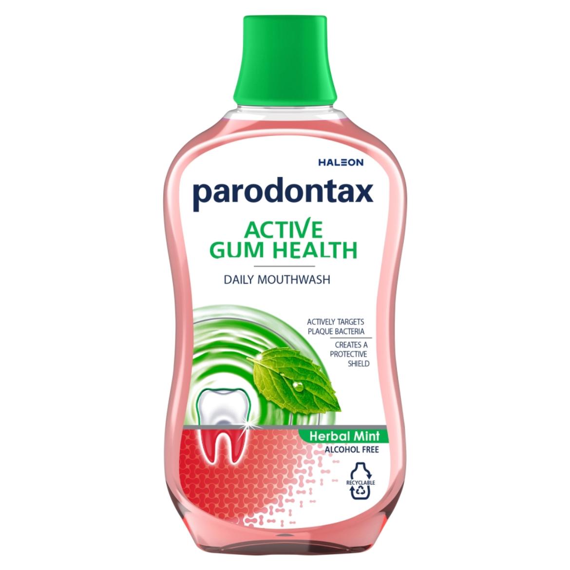 Parodontax Active Gum Health Herbal Mint alkoholmentes szájvíz fluoriddal