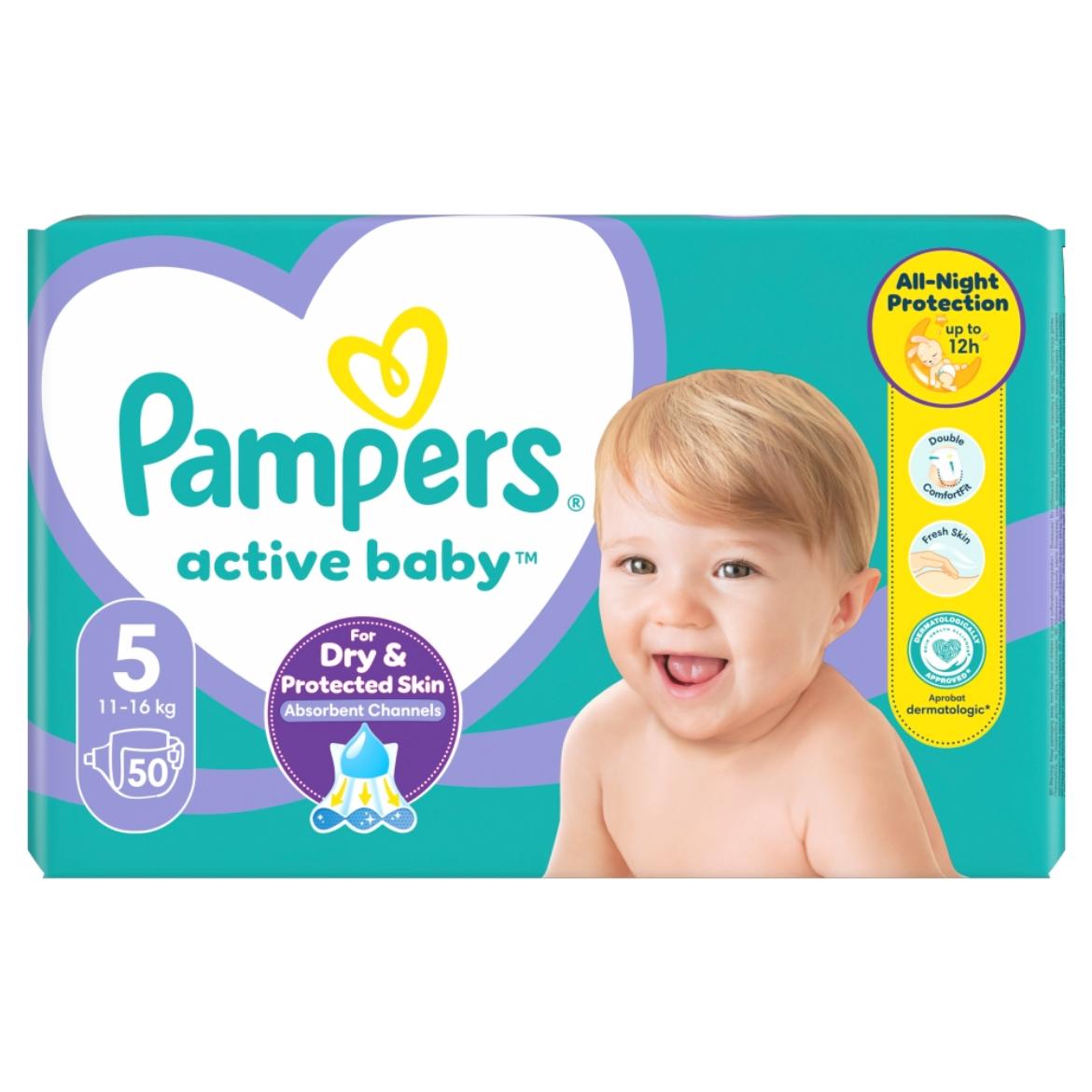 Pampers Active Baby Pelenka, Méret: 5,11kg-16kg