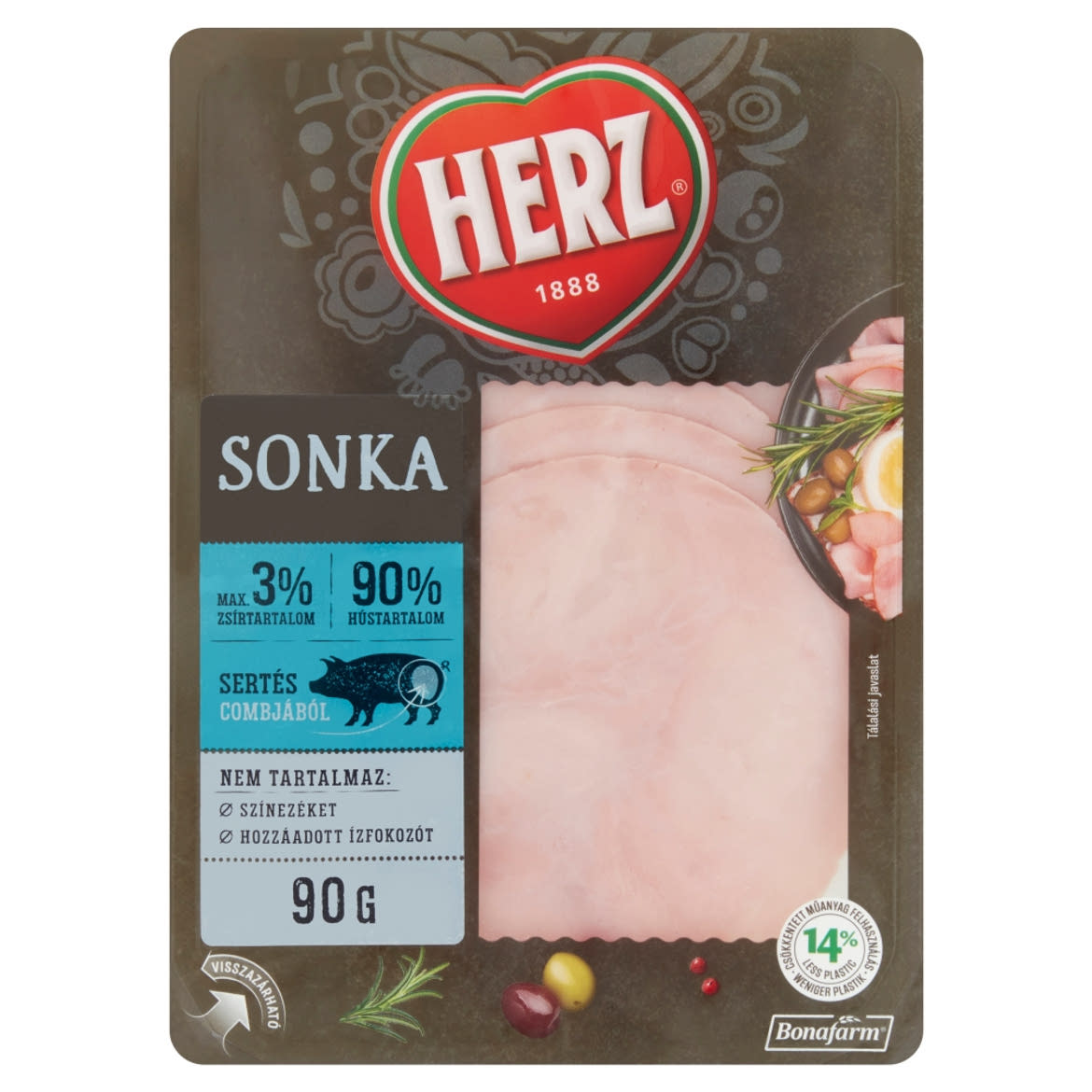 HERZ Gála szeletelt sonka