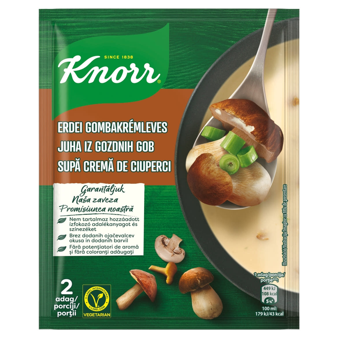 Knorr erdei gombakrémleves