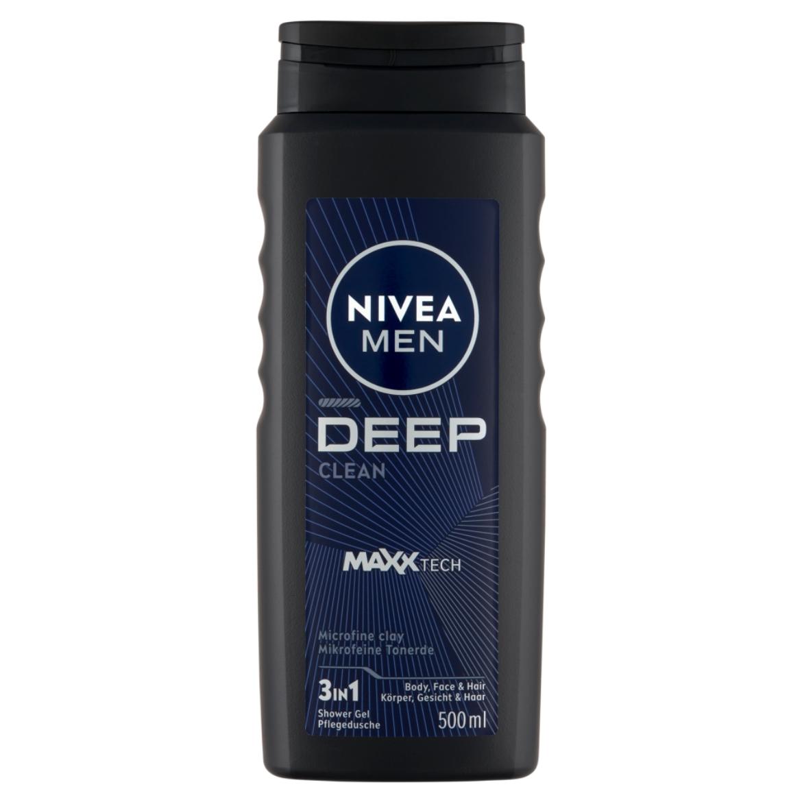 NIVEA MEN Deep Clean tusfürdő tusoláshoz, arc- és hajmosáshoz