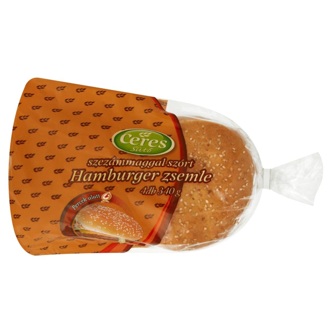 Ceres Sütő szezámmaggal szórt hamburger zsemle 4 db