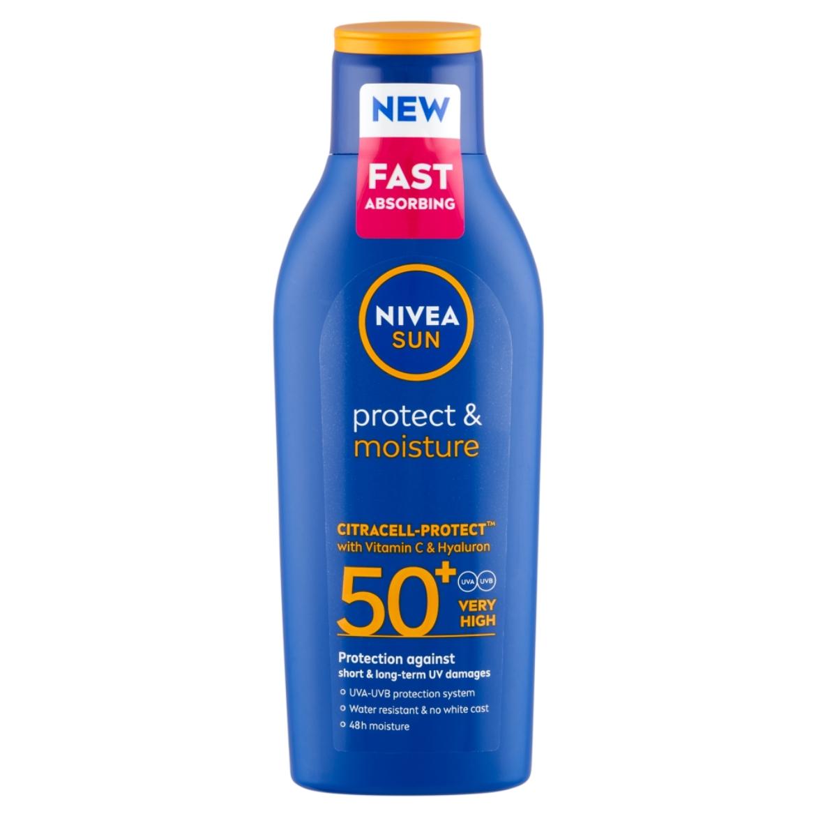NIVEA SUN Protect & Moisture hidratáló naptej FF50+