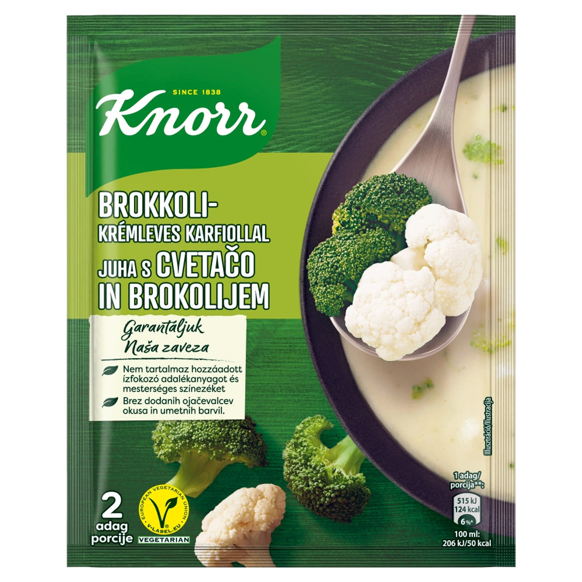 Knorr brokkolikrémleves karfiollal