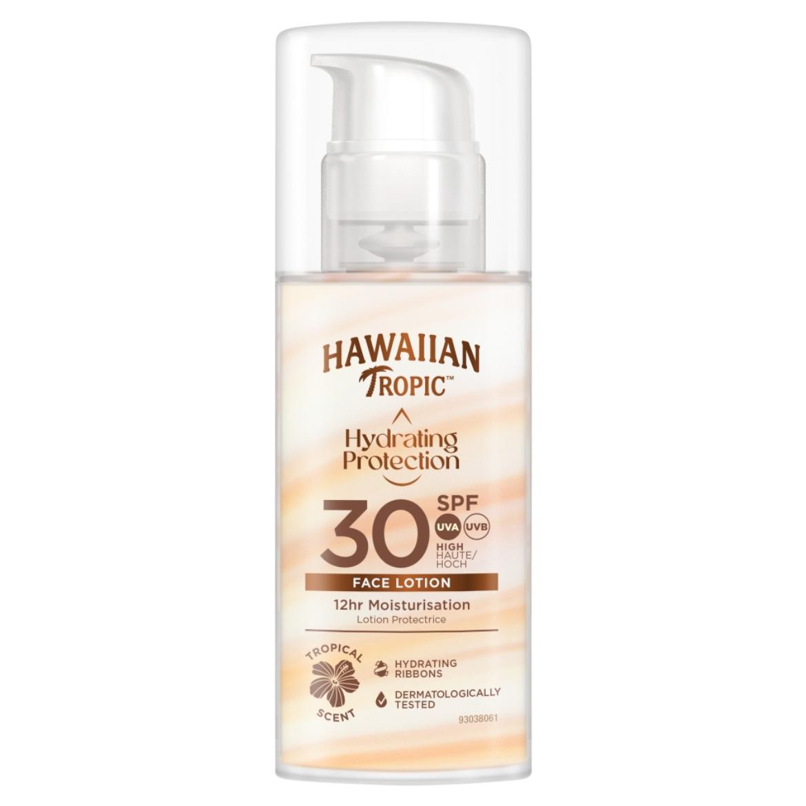 Hawaiian Tropic Hydrating Protection Face Lotion fényvédő termék SPF30