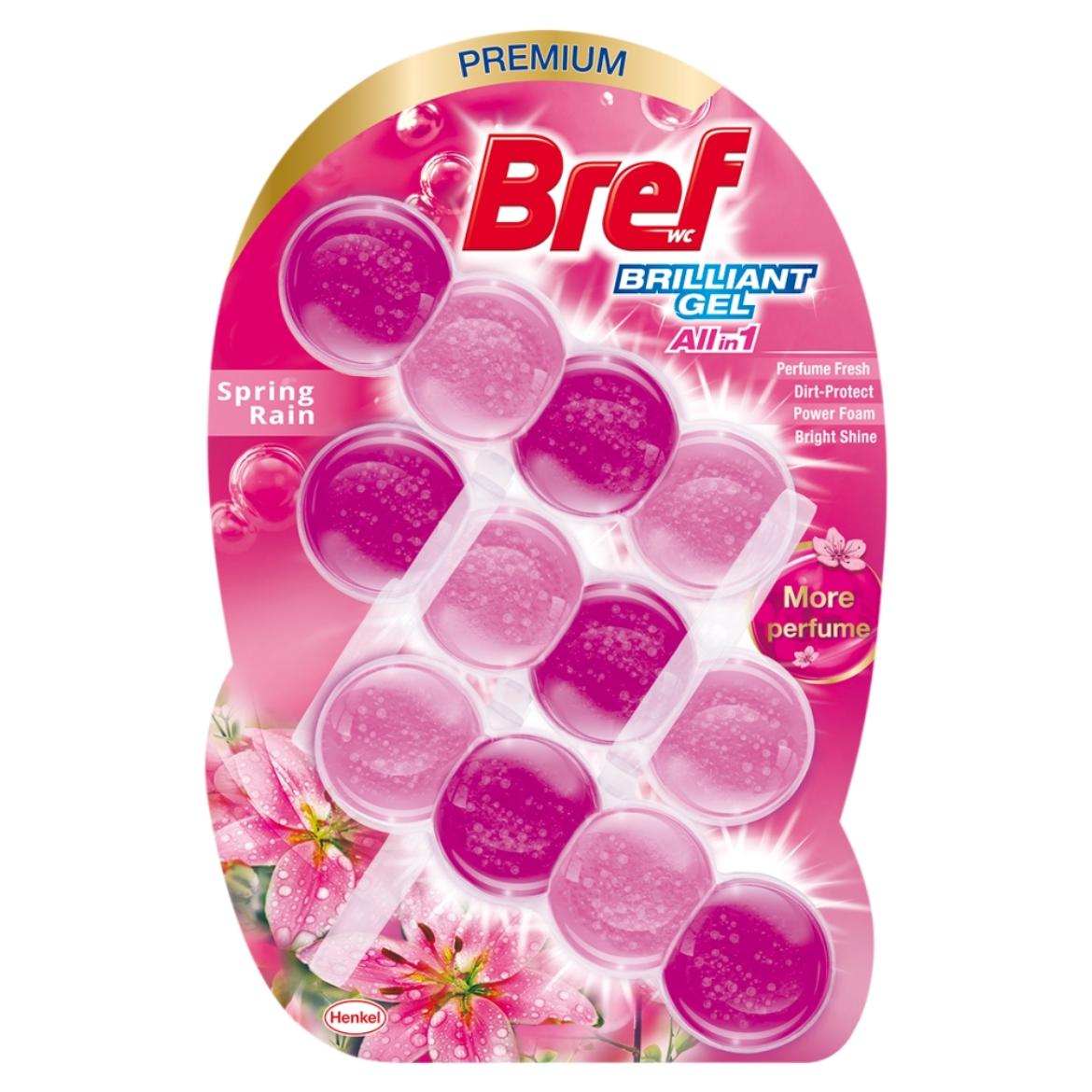 Bref Brilliant Gel Spring Rain WC frissítő 3 x