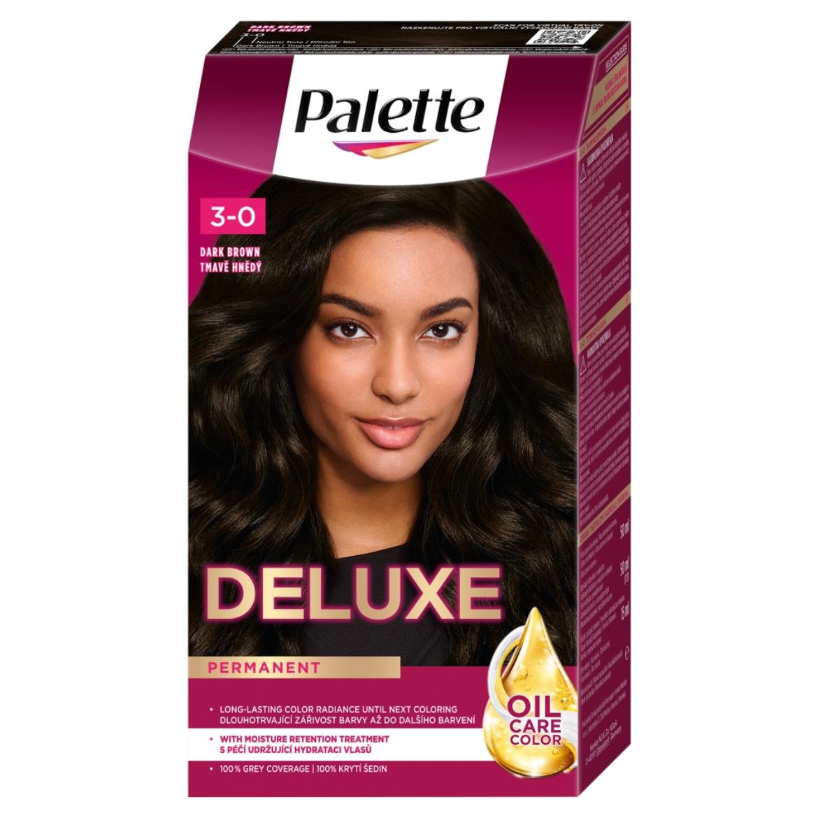 Palette Deluxe 3-0 sötétbarna intenzív krémhajfesték (800)