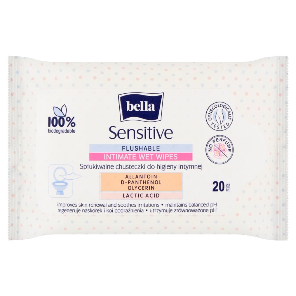 Bella intimhigiénés nedves törlőkendő érzékeny bőrre is 20 db