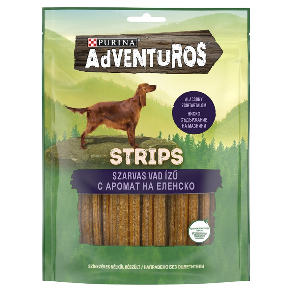 Purina Adventuros Strips kutya jutalomfalat szarvas
