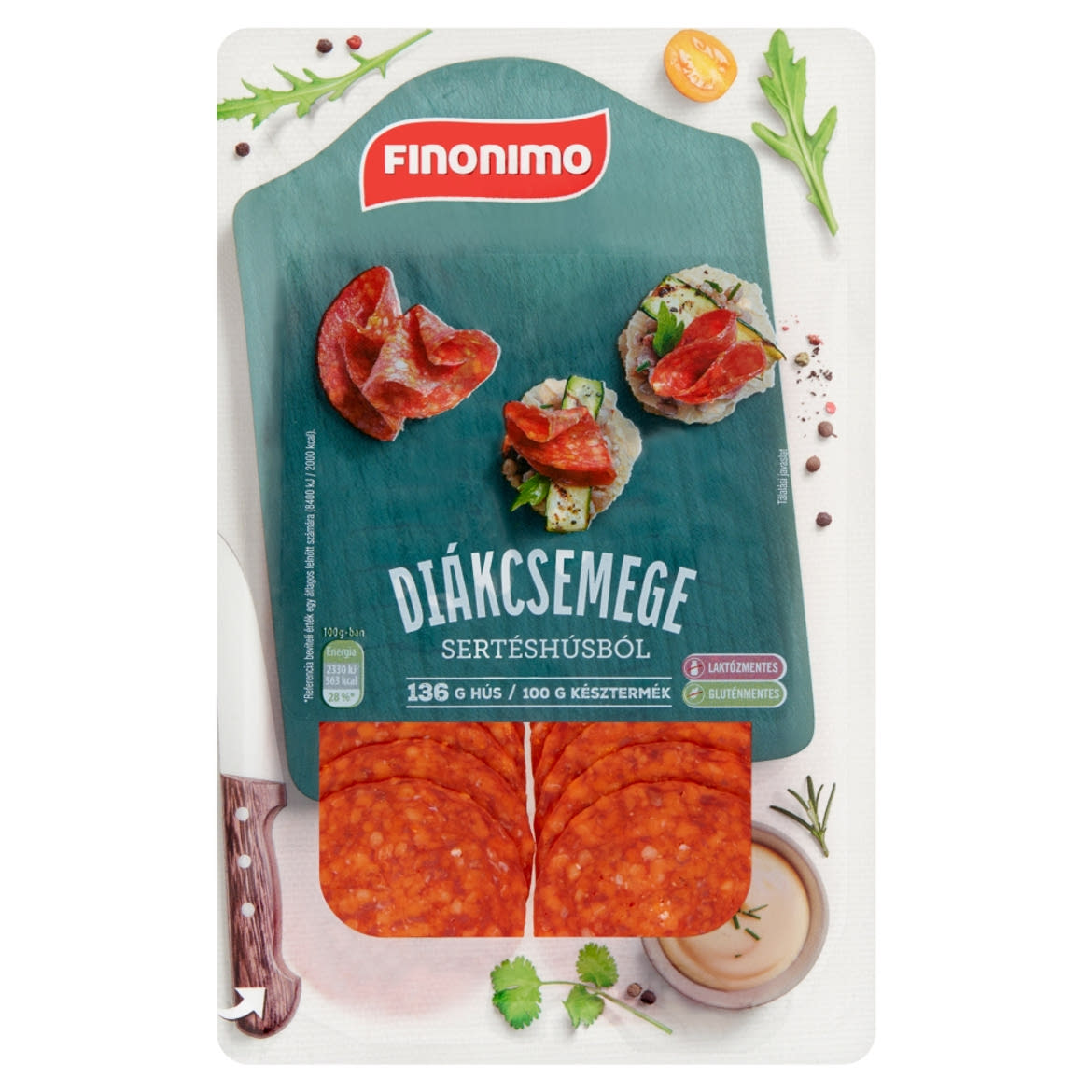 Finomino szeletelt paprikás diákcsemege sertéshúsból